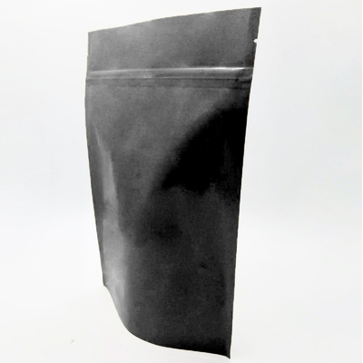 Malote do fechamento do fecho de correr da soldadura térmica 16oz da folha de alumínio que empacota 450g Matte Black Stand Up Pouch