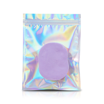 Laser Resealable de superfície brilhante da cor do arco-íris dos sacos do zíper holográfico