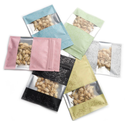 O costume imprimiu os sacos  de alumínio do armazenamento do alimento da folha Resealable 120mic Mylar para o alimento secado /coffee /Snacks