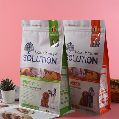 Grandes malotes de reciclagem plásticos recicláveis inferiores lisos dos alimentos para animais de estimação dos sacos do alimento para cães 500g