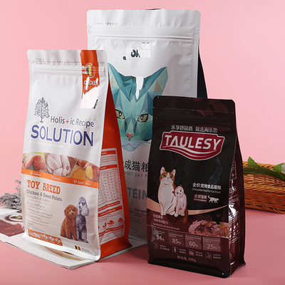 Matt Pet Food Packaging Bag lustroso
