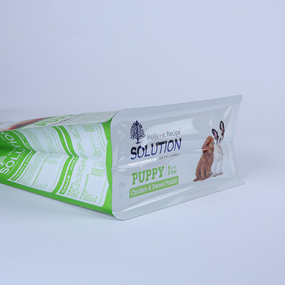 Malote plástico Resealable do alimento para cães do zíper 1000g do saco do empacotamento de alimentos para animais de estimação 25g
