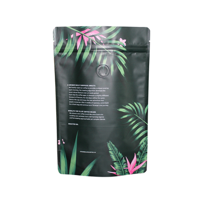 Folha de alumínio de empacotamento Doypack Mylar de Matte Black Zip Pouch Food