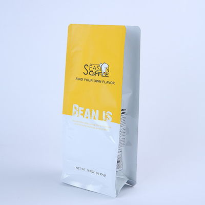 Saco inferior liso Resealable de 250g 8oz que empacota 120g o café plástico Bean Pouch With Valve