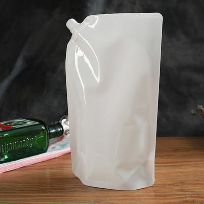 Malote de empacotamento líquido branco Juice Filling Pouch detergente do Sanitizer 60mic da mão