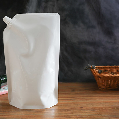 Malote de empacotamento líquido branco Juice Filling Pouch detergente do Sanitizer 60mic da mão